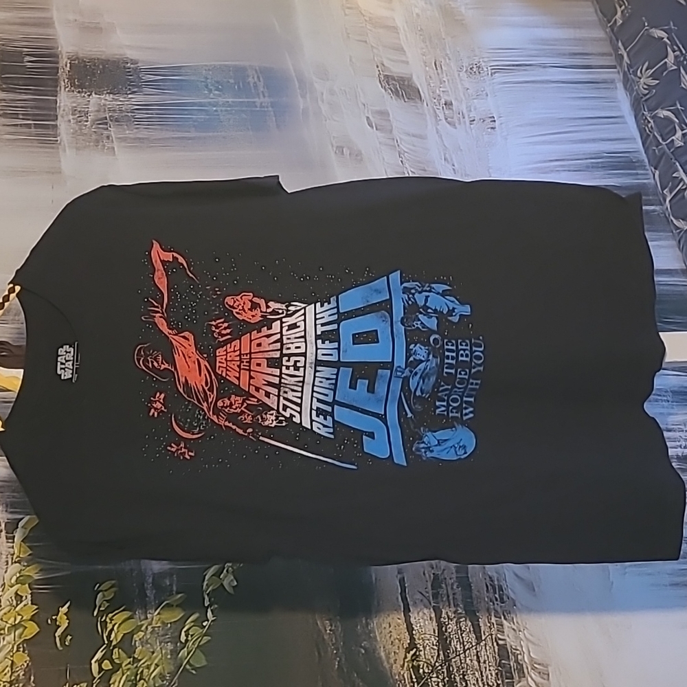 Star Wars Adult Large Star Wars classic black vintage short sleeve Tshirt